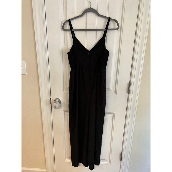 Madewell Thistle Cami Black Jumpsuit Wide Leg Smocked Size‎ 6 - Picture 8 of 8